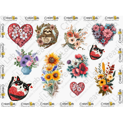 Stickers Adesivi Fiori Boho