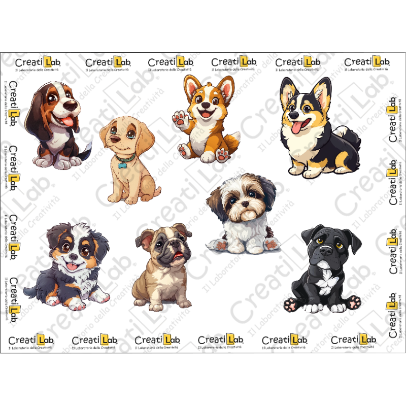 Stickers Adesivi Cani