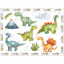 Stickers Adesivi Dinosauri