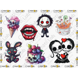 Stickers Adesivi Horror