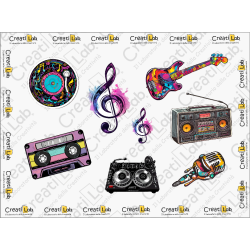 Stickers Adesivi Musica