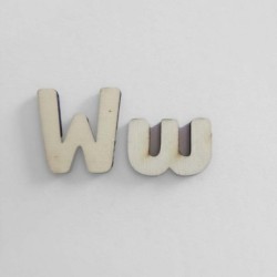 sagoma in legno lettera W