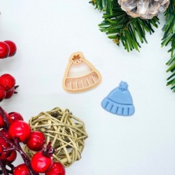 Cutter Cappello #1 | Cappellino Fresa stampino natalizio per pasta polimerica