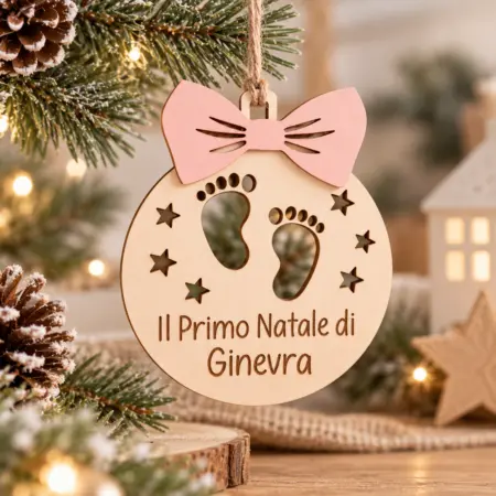 Pallina di Natale Personalizzata "Il Primo Natale di"