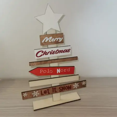 Kit Albero di Natale da Tavolo - Idea Regalo Decorazione Natalizia