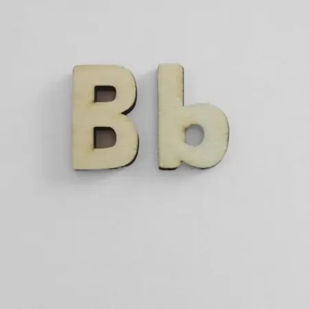 Sagoma in legno lettera B