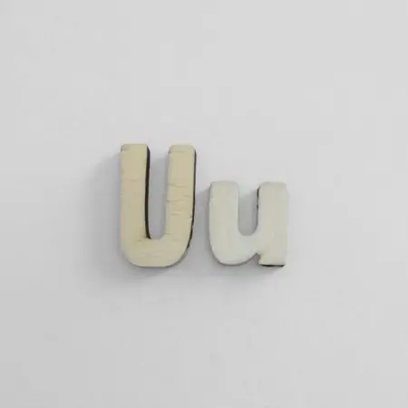 Sagoma in legno lettera U