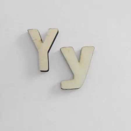 Sagoma in legno lettera Y