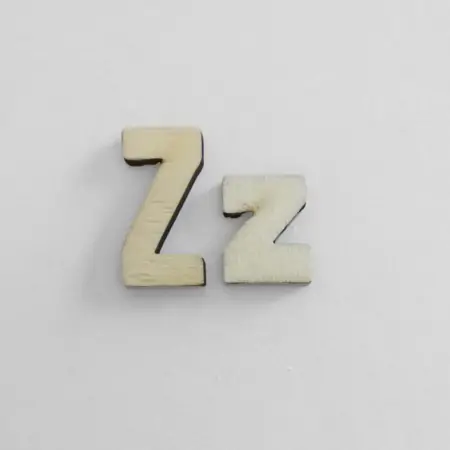 Sagoma in legno lettera Z