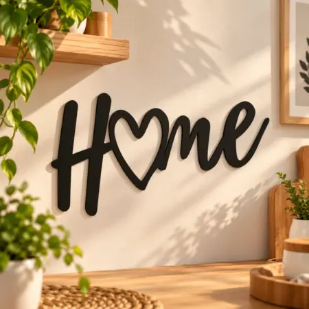 Scritta da appendere "Home"