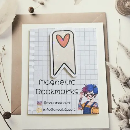Segnalibro Magnetico Tag Cuore