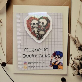 Segnalibro Magnetico Teschietti Cuore  