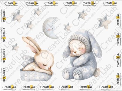 Stickers Adesivi Baby Coniglietto  