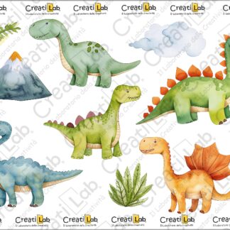 Stickers Adesivi Dinosauri  