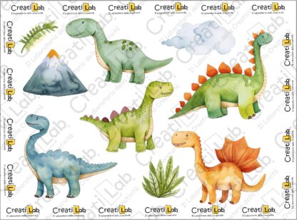 Stickers Adesivi Dinosauri  