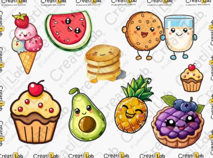 Stickers Adesivi Dolcetti kawaii  