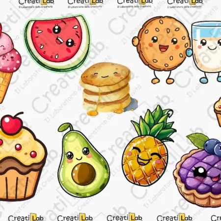 Stickers Adesivi Dolcetti kawaii
