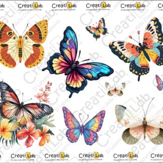 Stickers Adesivi Farfalle  