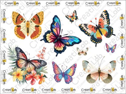 Stickers Adesivi Farfalle  