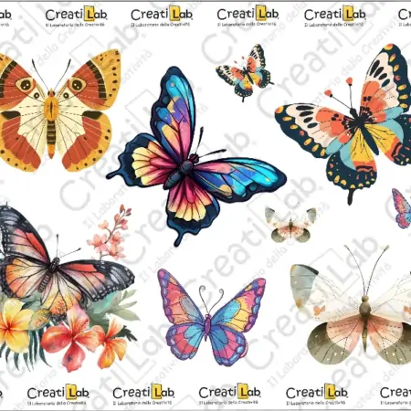 Stickers Adesivi Farfalle