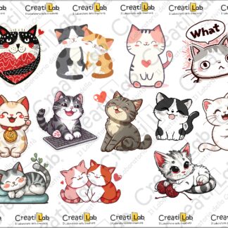 Stickers Adesivi Gattini  