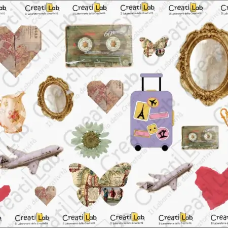 Stickers Adesivi Mix scrapbooking