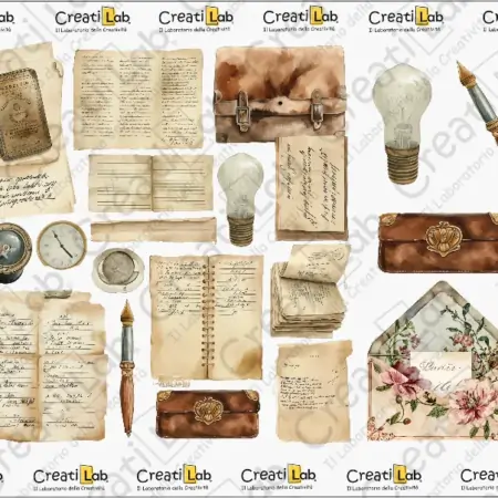 Stickers Adesivi Mix Scrapbooking old
