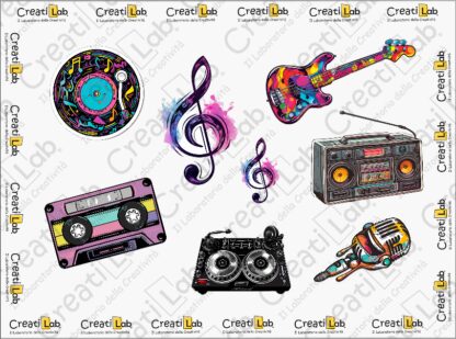 Stickers Adesivi Musica  