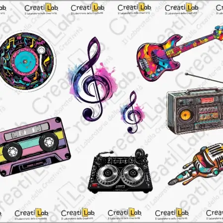 Stickers Adesivi Musica