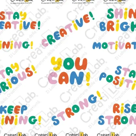 Stickers Adesivi Parole Motivazionali