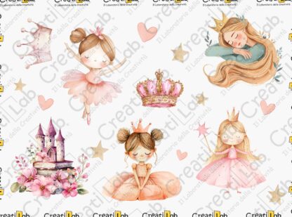 Stickers Adesivi Principesse  