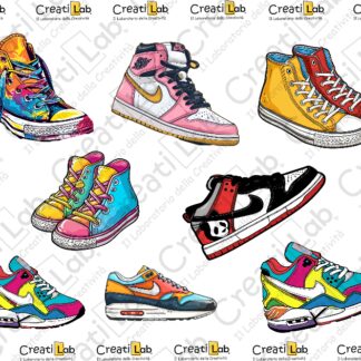 Stickers Adesivi Scarpe da Ginnastica  