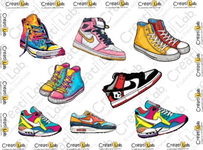 Stickers Adesivi Scarpe da Ginnastica  