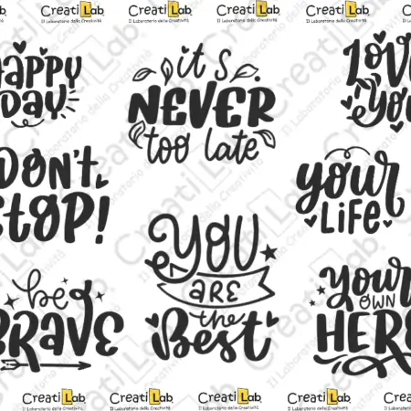 Stickers Adesivi Scritte motivazionali