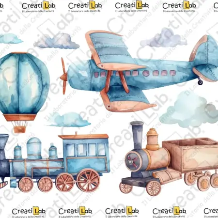 Stickers Adesivi Treno baby boy