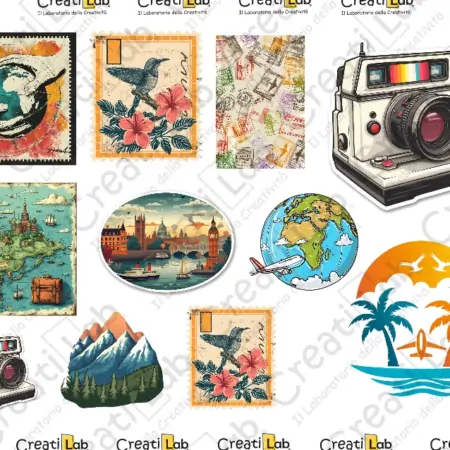 Stickers Adesivi Viaggio
