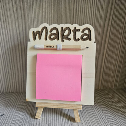 Porta Post-It con matita personalizzata  