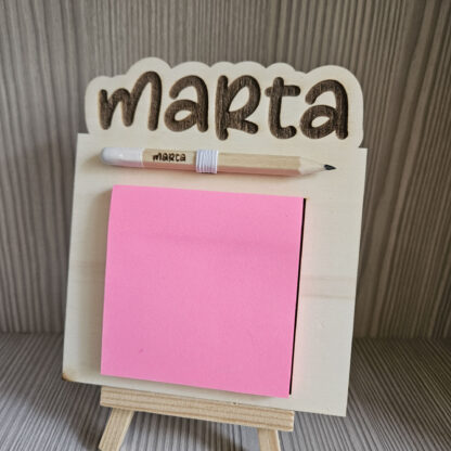 Porta Post-It con matita personalizzata  