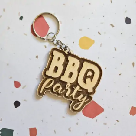 Portachiavi in Legno "BBQ Party"