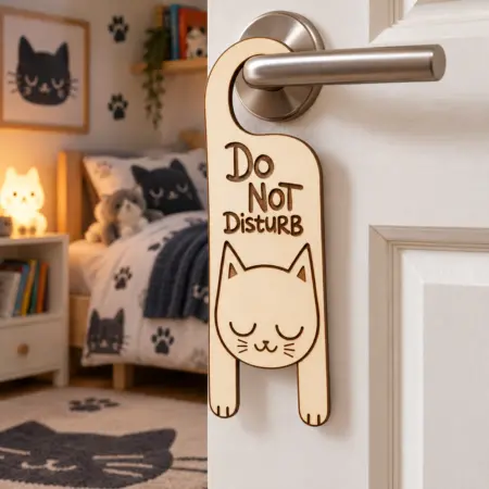 Fuoriporta "Do not disturb" Gattino