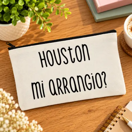 Pochette personalizzata "Houston mi arrangio?"