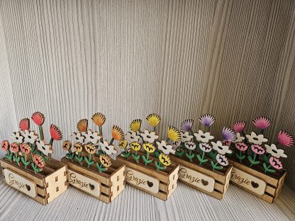 Vasetto di fiori da Appoggio con Tag personalizzato  