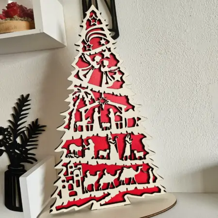 Albero di Natale con Natività