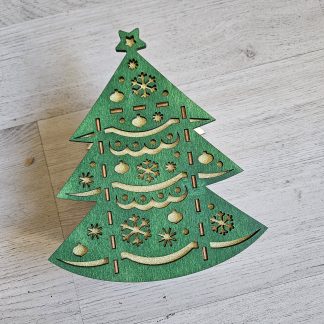 Scatola in legno Albero di Natale  