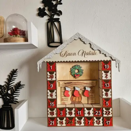 Calendario Avvento Casetta innevata