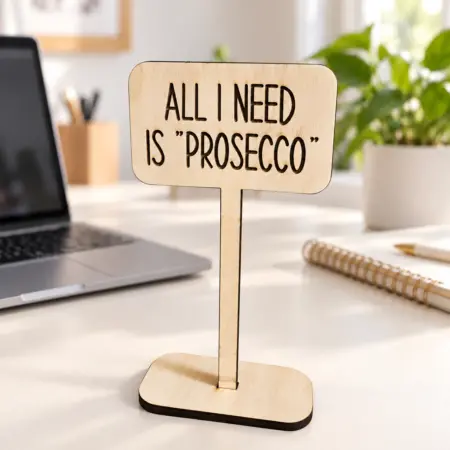 Cartello "Scorretto" All I need is Prosecco