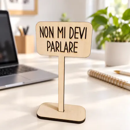 Cartello "Scorretto" Non mi devi parlare