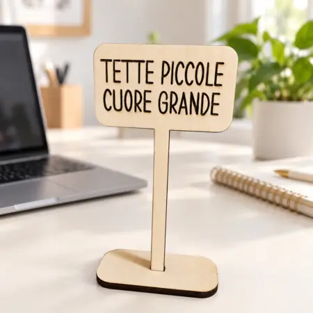 Cartello "Scorretto" Tette piccole, Cuore grande