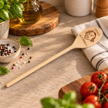 Mestolo in legno "Genio ai fornelli"