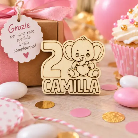 Calamita Compleanno con Elefante